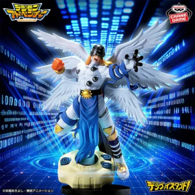 DIGIMON ADVENTURE - FIGURA ANGEMON DIGIVICE STAND !